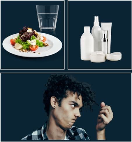 A holistic view of hair health, incorporating daily habits and product choices