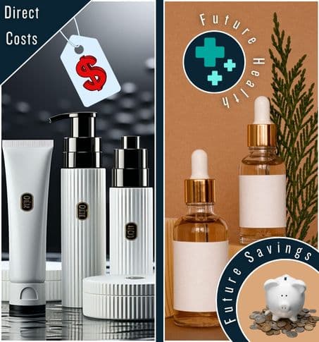 Emphasising the health benefits and cost savings of natural grooming products over time