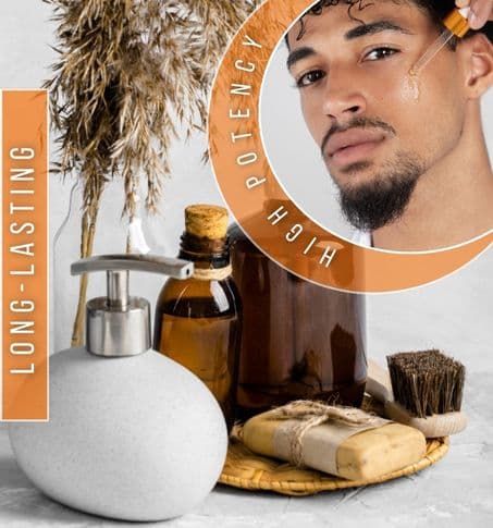 infographic of the long term value and potency of natural grooming products