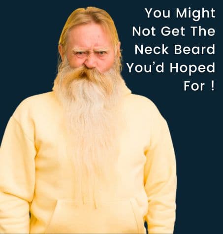 bearded hipster with shorter face hair and longer neck beard