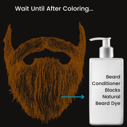 Wait Until After Coloring. Beard Conditioner Blocks Natural Beard Dye